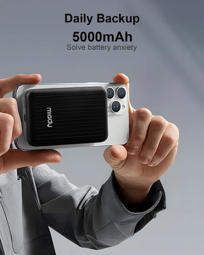 for Magsafe Power Bank, 5000Mah Magnetic Slim Portable Charger