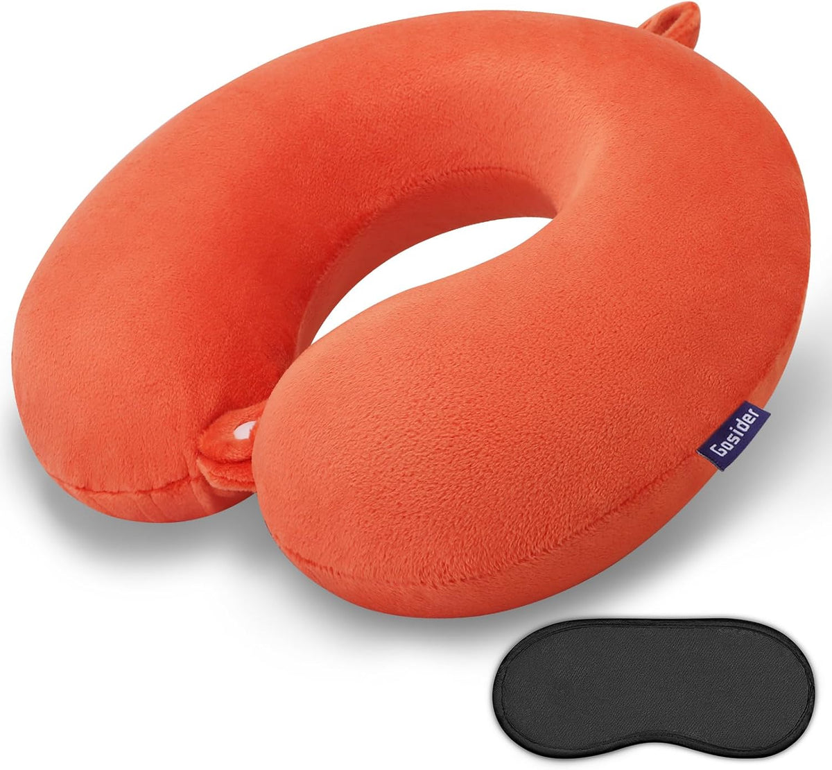 Travel Neck Pillow Memory Foam Airplane Pillows, Black