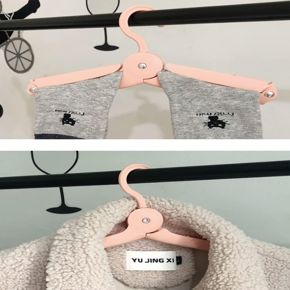 4Pcs Travel Hangers Portable Folding Clothes Hangers