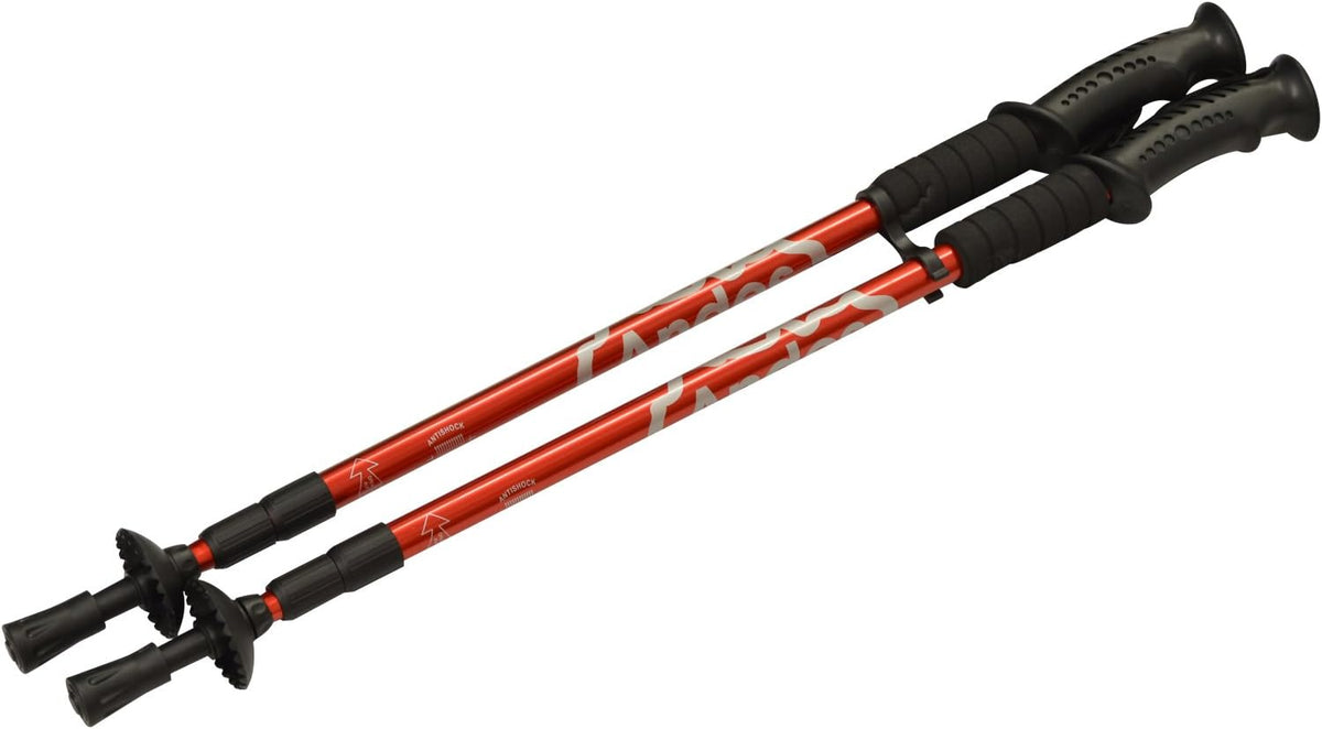 Pair of Telescopic Extending Adjustable Antishock Hiking/Walking Poles
