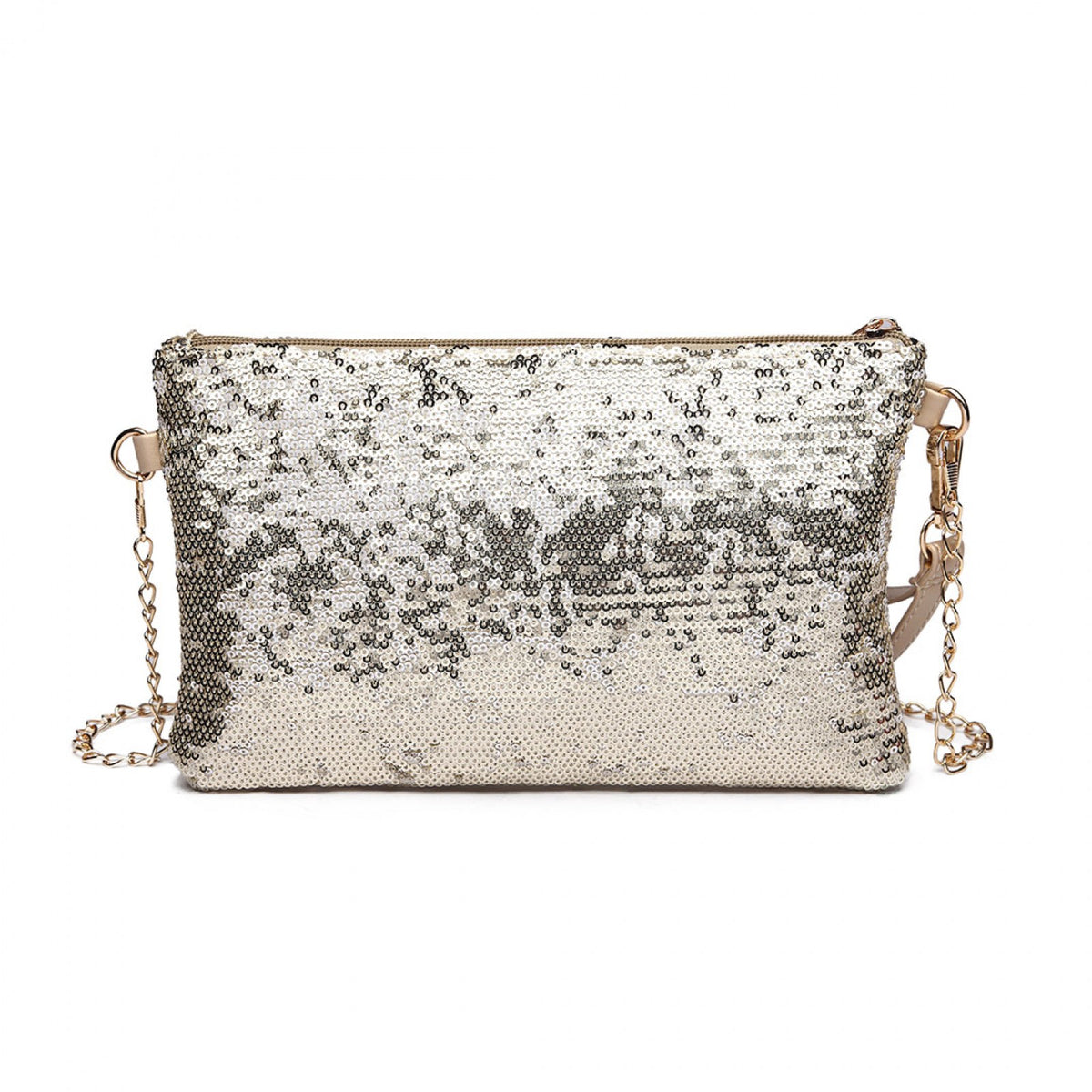 Kono Miss Lulu Sequins Clutch Evening Bag Light