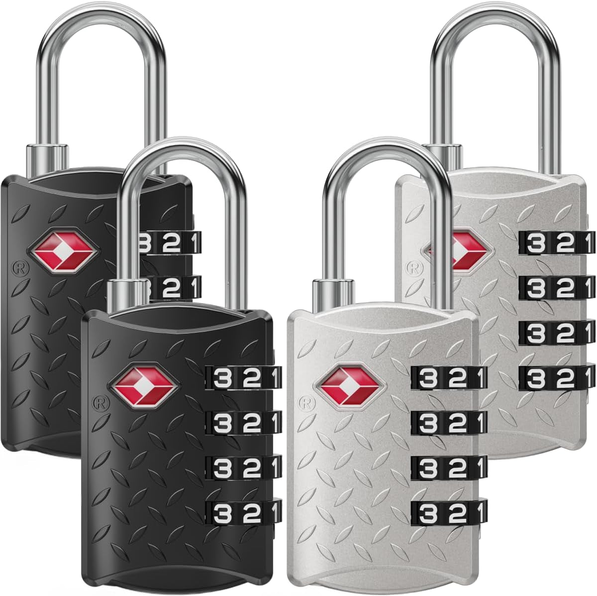 TSA Padlock for Suitcases, TSA Approved Luggage Locks for Travel