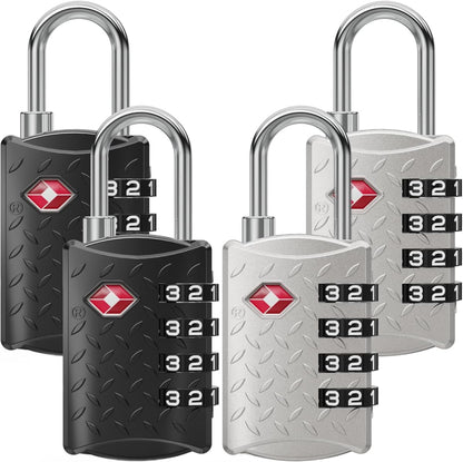 TSA Padlock for Suitcases, TSA Approved Luggage Locks for Travel