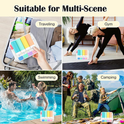 17PCS Travel Bottles for Toiletries, Colorful, 100Ml