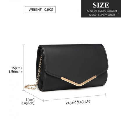 Miss Lulu Vegan Envelope Clutch Bag