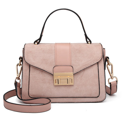 Miss Lulu Matte PU Leather Midi Handbag Cross Body Bag