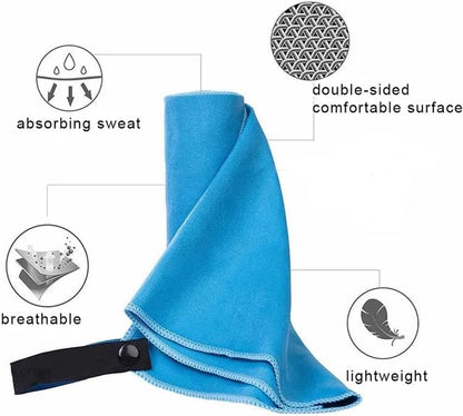 Microfibre Towel, Quick Dry Travel Towel for Gym, Beach and Swimming