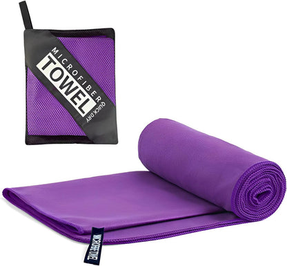 Microfibre Towel, Quick Dry Travel Towel for Gym, Beach and Swimming