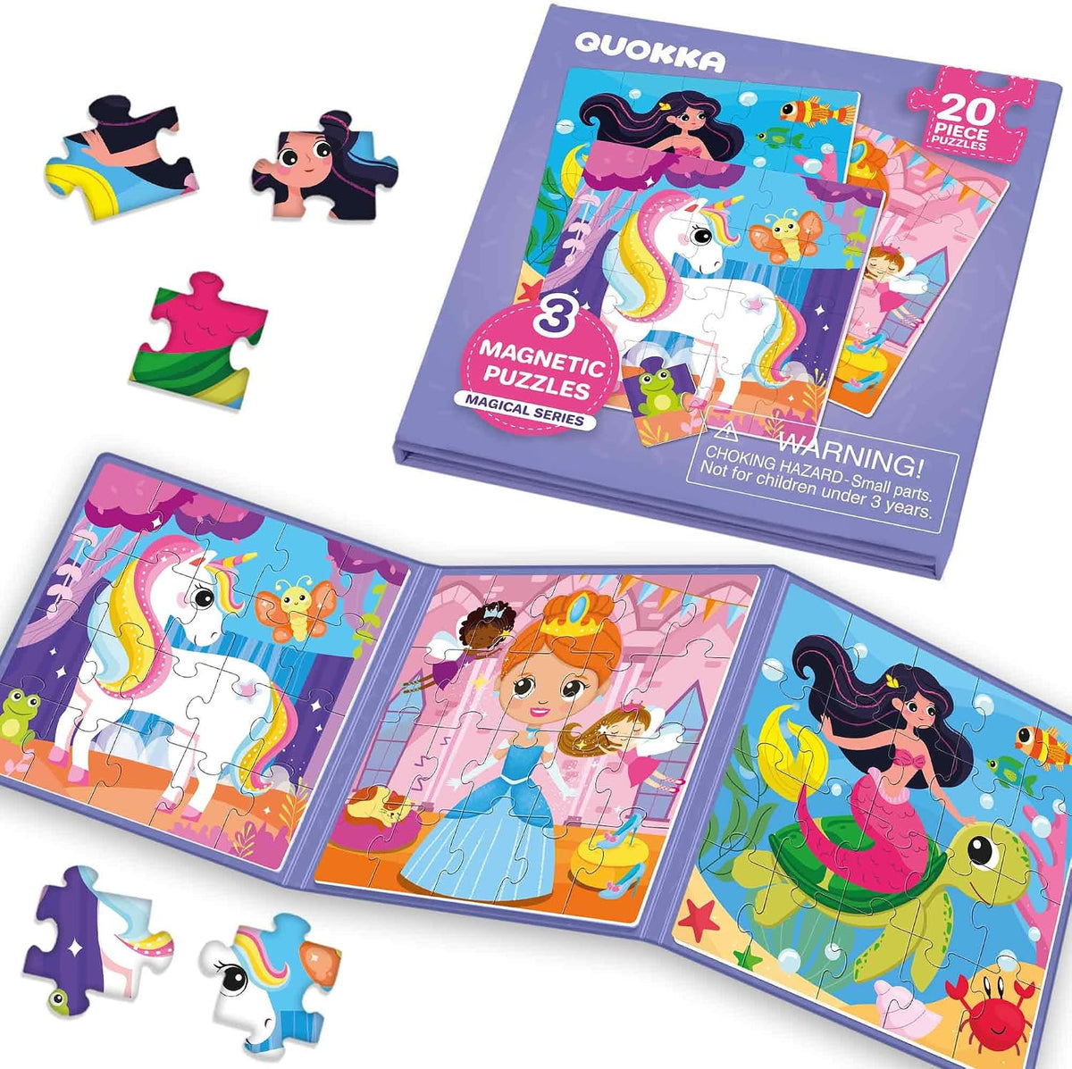 Toddler Magnetic Puzzles for 3 4 Year Olds - Travel Games for Kids 3-5