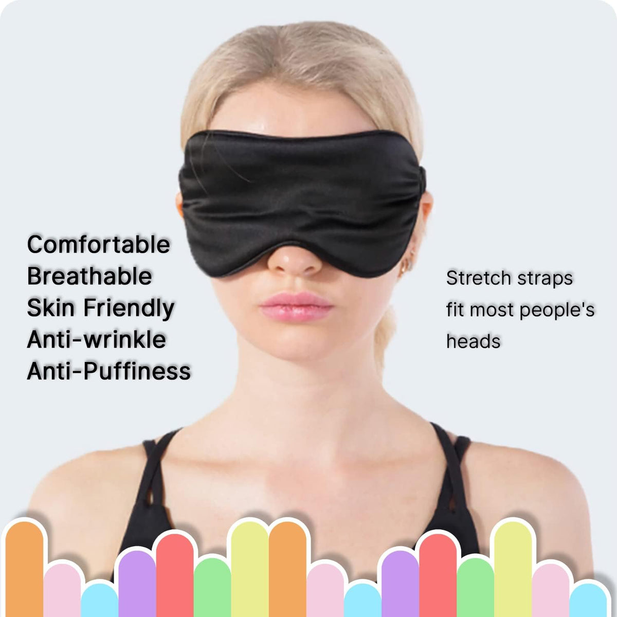 6Pairs Ear Plugs with Eye Mask Gift Set Multicoloured