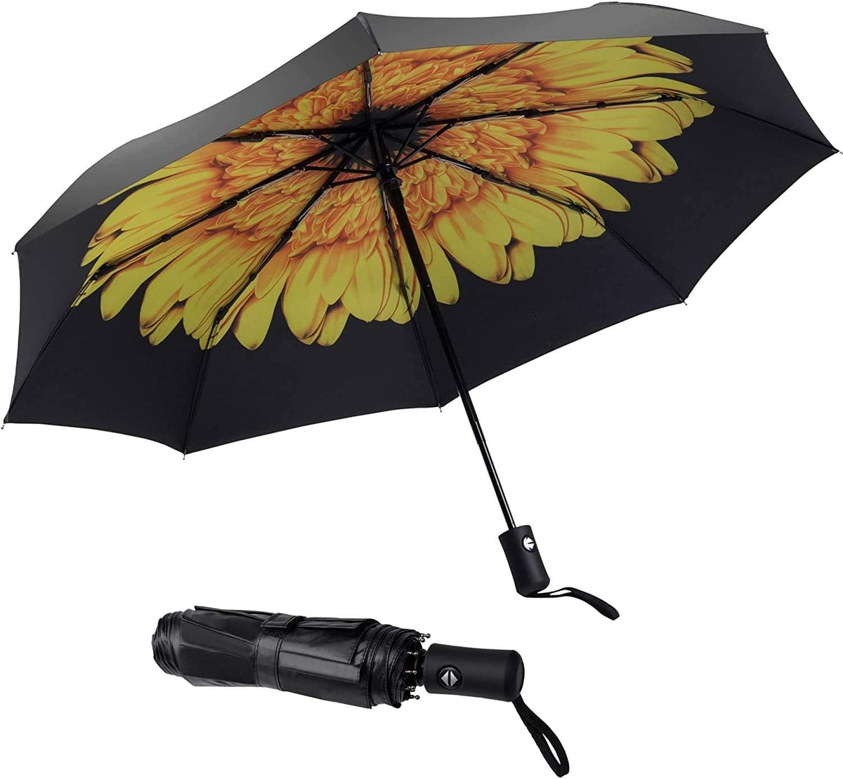 Travel Umbrella Windproof Automatic Unbreakable UV Protection