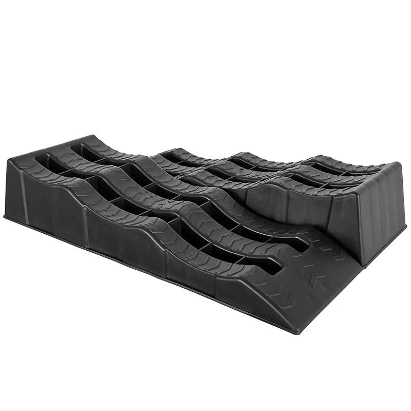 2Pcs 3Step Motorhome Caravan Levelling Ramps Level up Blocks 5T Heavy Duty RV Camper