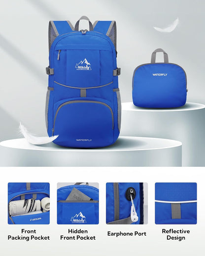 Foldable Lightweight Hiking Backpack: 25L Packable Rucksack