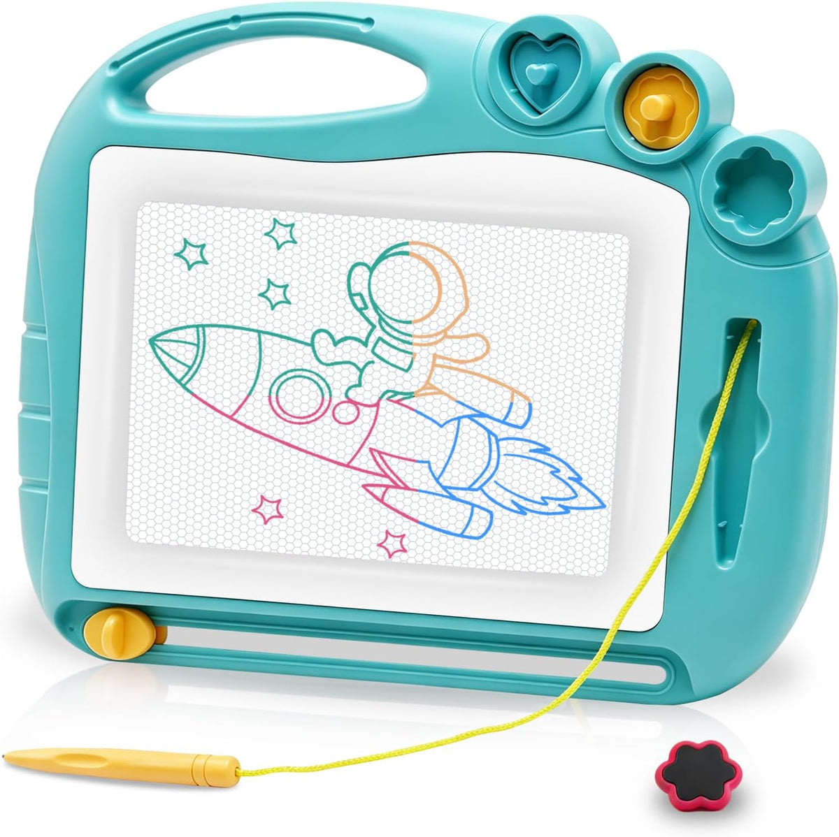 Magnetic Drawing Board Travel Size, Erasable Doodle Sketching Writing Board Pad Travel Games for Kids in Car, Early Education Learning Skill Development Toys for Girls Age 3 4 5 Year Old