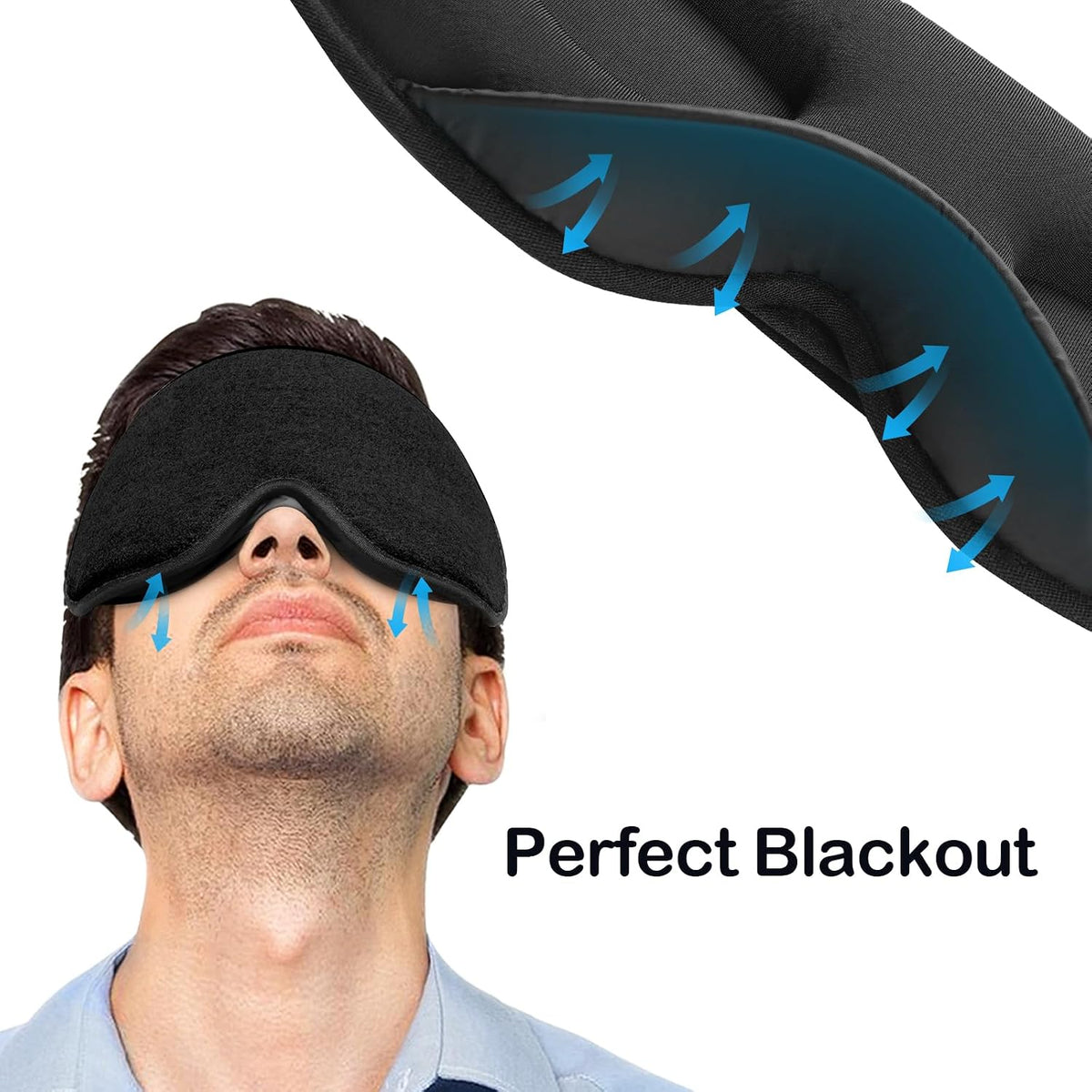 3D Blackout Sleep Eye Mask for Side Sleepers – view 5