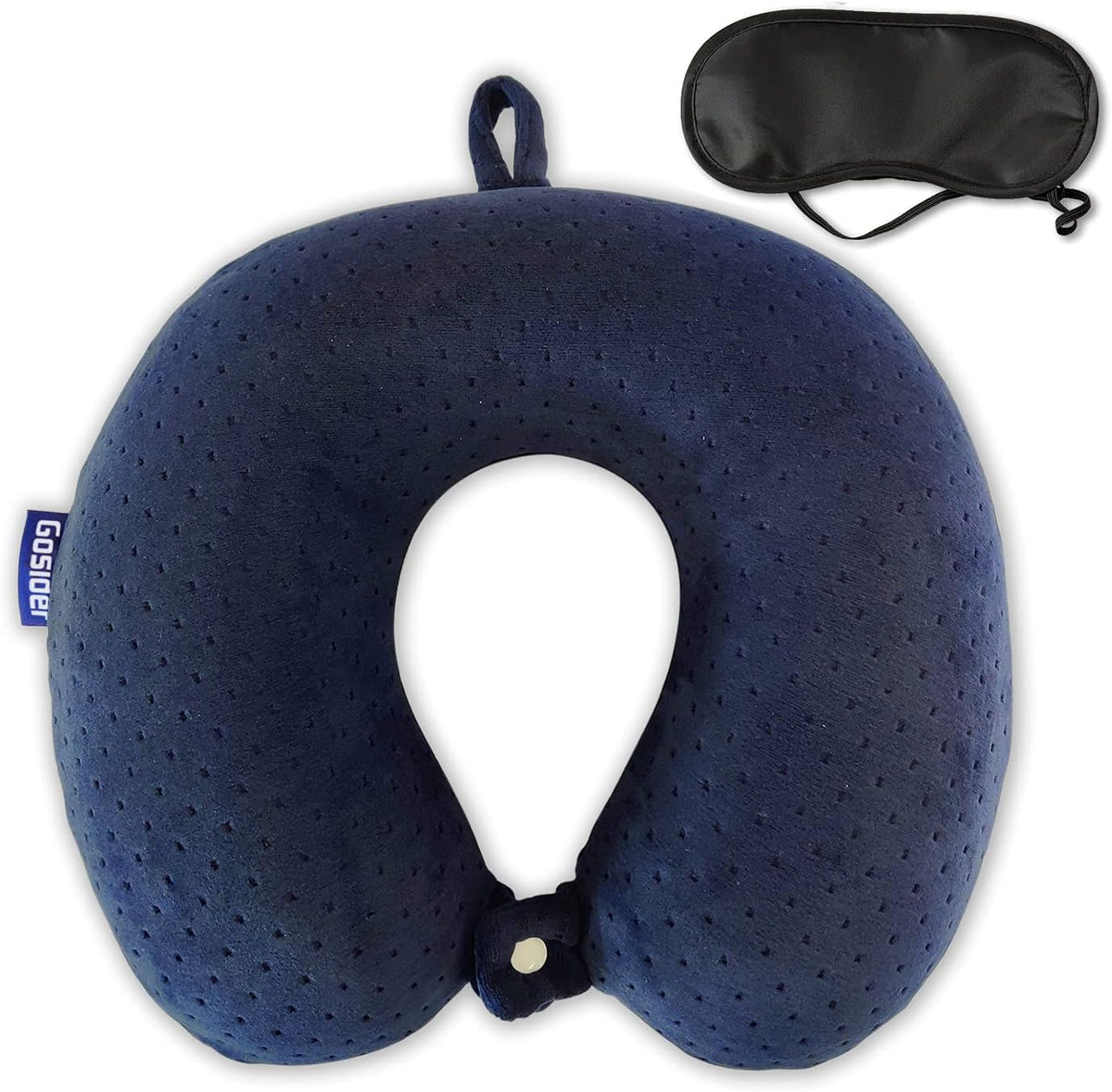 Travel Neck Pillow Memory Foam Airplane Pillows, Black
