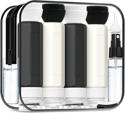 17PCS Travel Bottles for Toiletries, Colorful, 100Ml