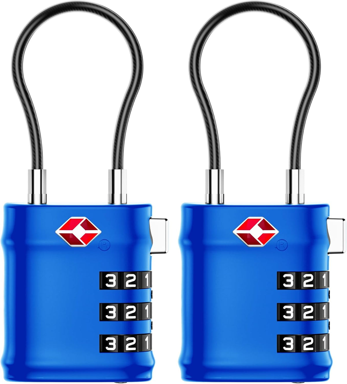 Suitcase Locks, Luggage Locks, TSA Approved Luggage Locks,Charcoal,2