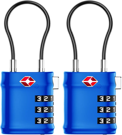 Suitcase Locks, Luggage Locks, TSA Approved Luggage Locks,Charcoal,2