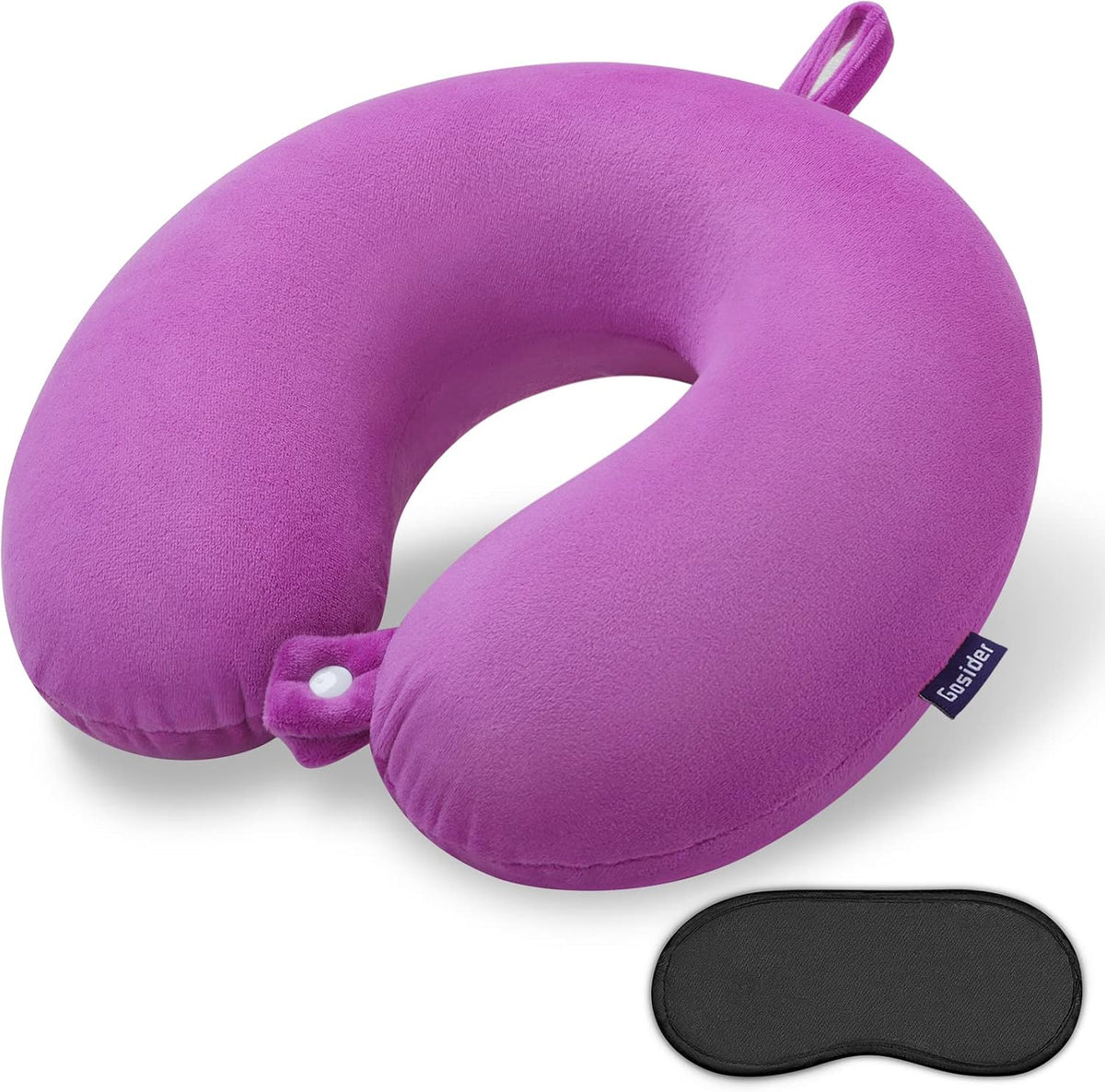 Travel Neck Pillow Memory Foam Airplane Pillows, Black