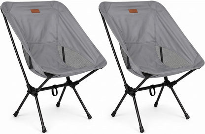 Folding Camping Chair, Pack of 1 - Compact & Lightweight Outdoor Chair for Adults, Comfortable Sitting, Ideal for Garden, Beach, Picnic, and Adventures (Red)