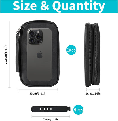 Electronics Accessories Organiser Bag Travel Cable Organiser Bag Black