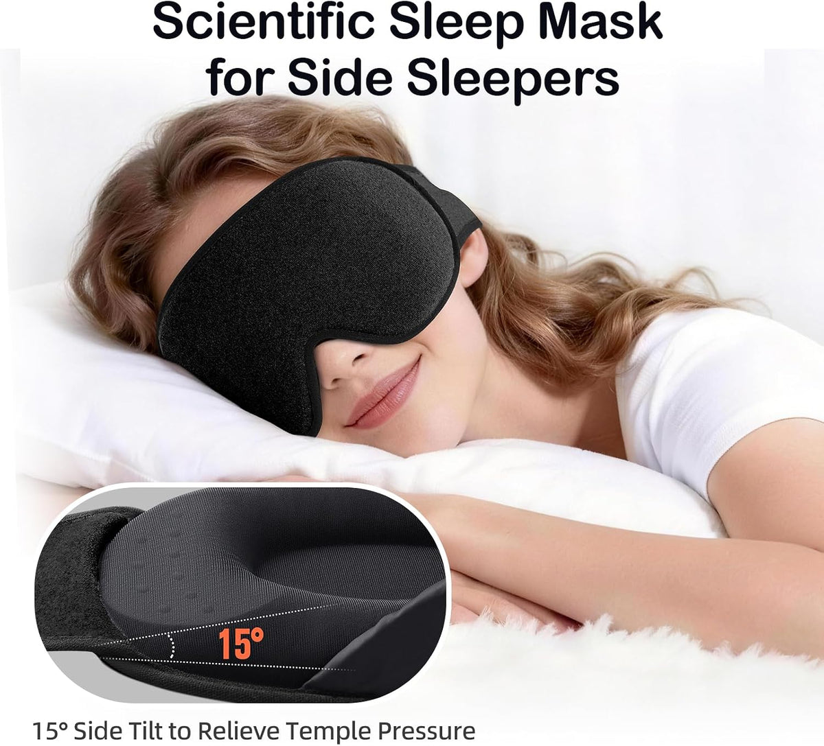 3D Blackout Sleep Eye Mask for Side Sleepers – view 2