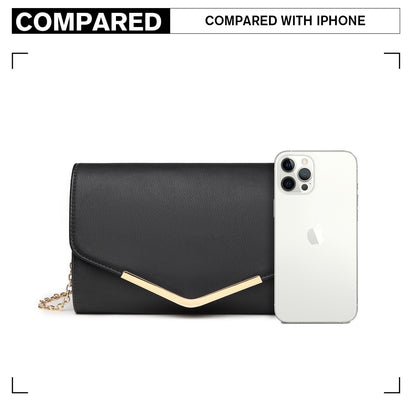 Miss Lulu Vegan Envelope Clutch Bag