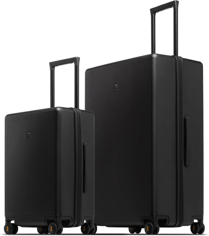 Checked Luggage 24 Inch Suitcase Hand Luggage Lightweight 100% PC Micro-Diamond Textured Design, Medium Size with Wheels, TSA Approved Hard Shell for Women Men for Travel(66Cm, 65,Dark Grey)