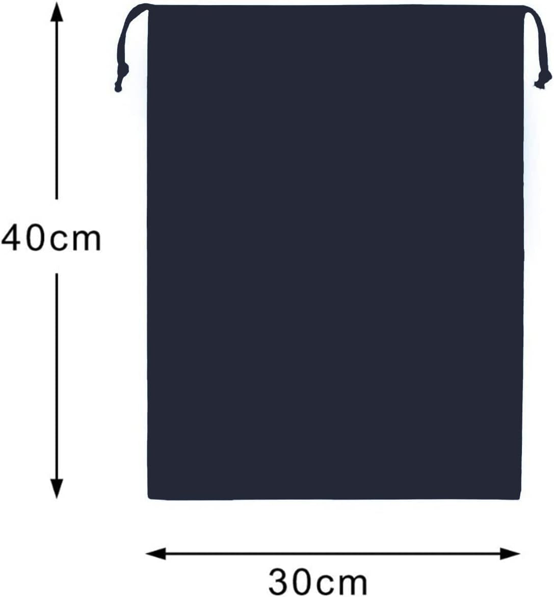 2PCS Drawstring Shoe Bags Travel Storage Bags Dust-Proof Cloth Bag Drawstring Storage Bag,Portable Travel Non-Woven Shoe Packing Organizers Tote Bags for Men Women Daily Home Travel Use(Black)