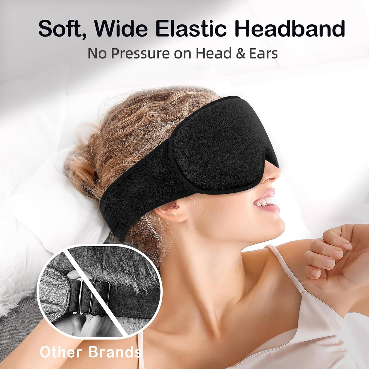 3D Blackout Sleep Eye Mask for Side Sleepers – view 3