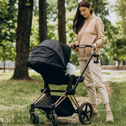 Pram Sun Shade Cover Baby Sunshade UPF 50 + Adjustable Sun Shade Canopy Breathable Pram Sun Shade for Pushchair Stroller Buggy Pram