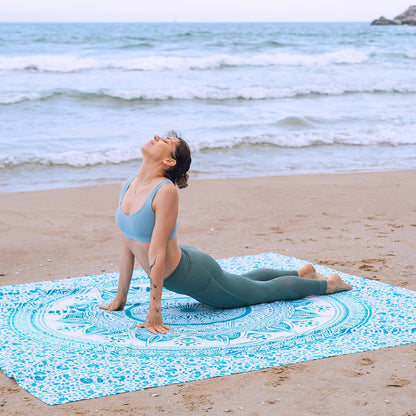 Beach Blanket Extra Large Thin 210X230Cm Sandproof Turquoise