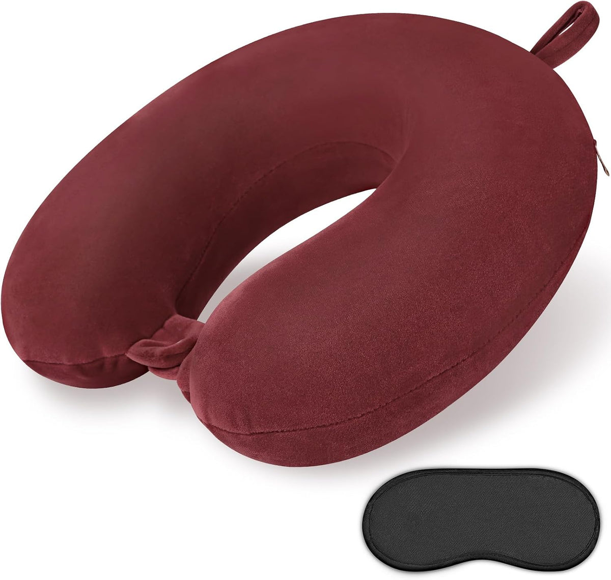Travel Neck Pillow Memory Foam Airplane Pillows, Black