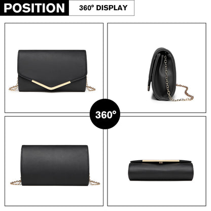 Miss Lulu Vegan Envelope Clutch Bag