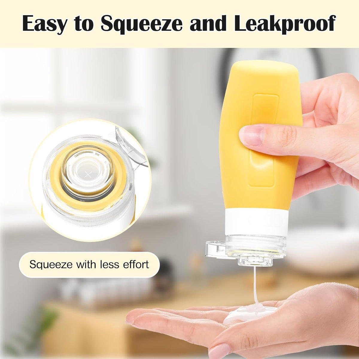 17PCS Travel Bottles for Toiletries, Colorful, 100Ml