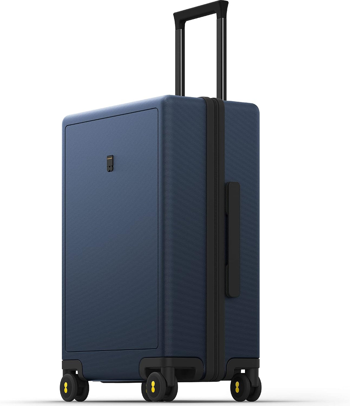 Checked Luggage 24 Inch Suitcase Hand Luggage Lightweight 100% PC Micro-Diamond Textured Design, Medium Size with Wheels, TSA Approved Hard Shell for Women Men for Travel(66Cm, 65,Dark Grey)