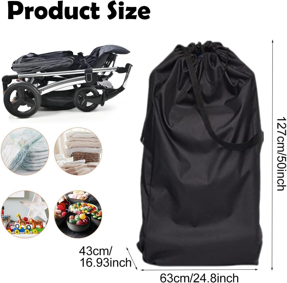 Pushchair Travel Bag for Flights, Gate Check Bag – view 2