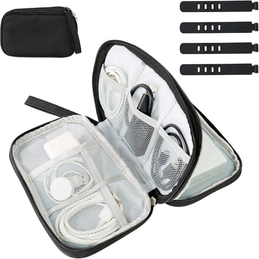 Electronics Accessories Organiser Bag Travel Cable Organiser Bag Black