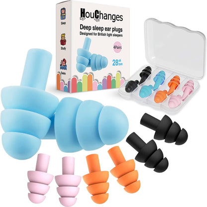 6Pairs Ear Plugs with Eye Mask Gift Set Multicoloured