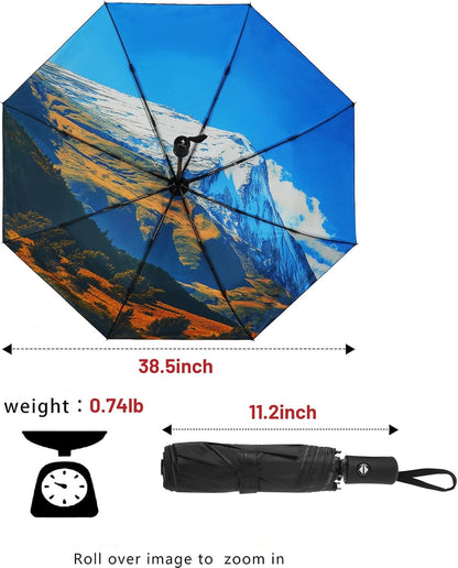 Travel Umbrella Windproof Automatic Unbreakable UV Protection