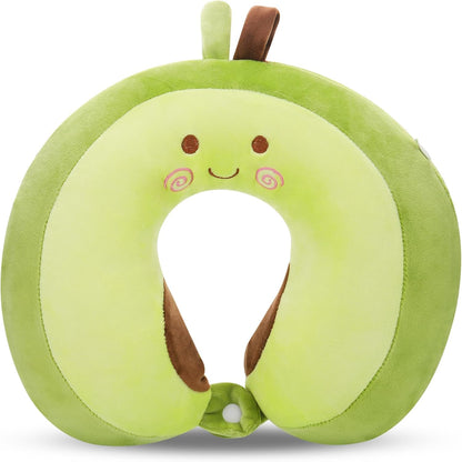 Neck Pillow for Travel, Pink Cute Memory Foam Kids Travel Pillow