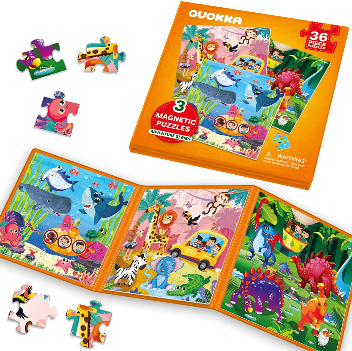 Toddler Magnetic Puzzles for 3 4 Year Olds - Travel Games for Kids 3-5