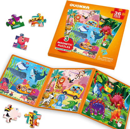 Toddler Magnetic Puzzles for 3 4 Year Olds - Travel Games for Kids 3-5