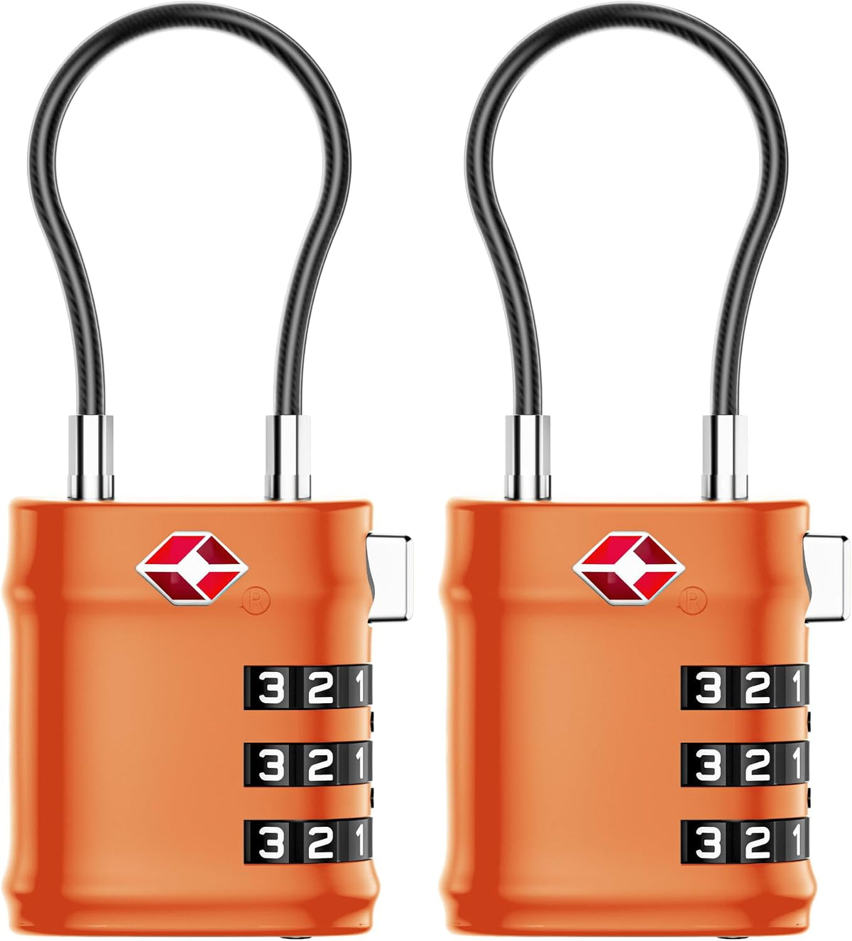 Suitcase Locks, Luggage Locks, TSA Approved Luggage Locks,Charcoal,2