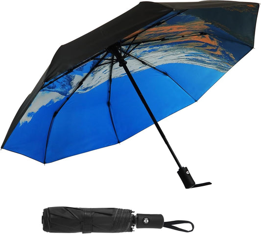 Travel Umbrella Windproof Automatic Unbreakable UV Protection