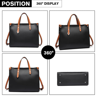 Miss Lulu Structured Shoulder Bag