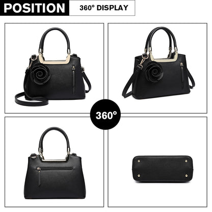 Kono Miss Lulu PU Leather Rose Hanging Ornament Handbag
