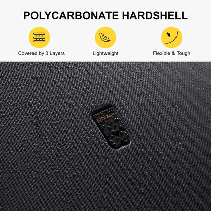 Checked Luggage 24 Inch Suitcase Hand Luggage Lightweight 100% PC Micro-Diamond Textured Design, Medium Size with Wheels, TSA Approved Hard Shell for Women Men for Travel(66Cm, 65,Dark Grey)