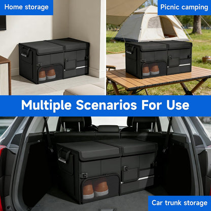 Car Boot Organiser, Foldable Multi Compartment Car Accessories